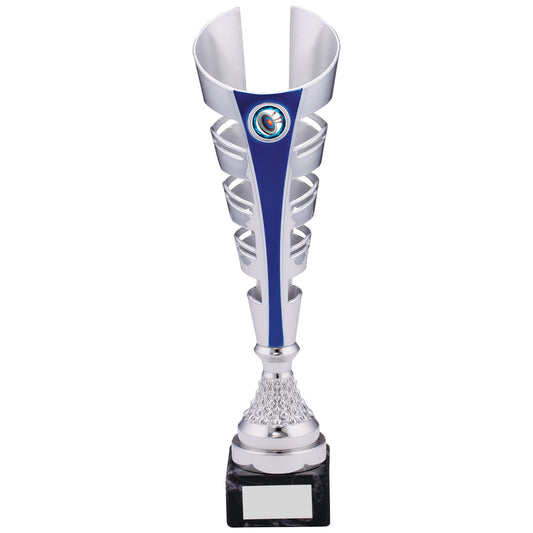 SILVER BLUE TROPHY 37cm