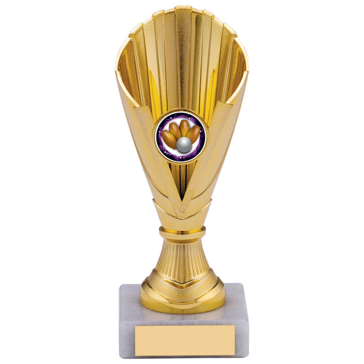 GOLD BLUE TROPHY 16.5cm