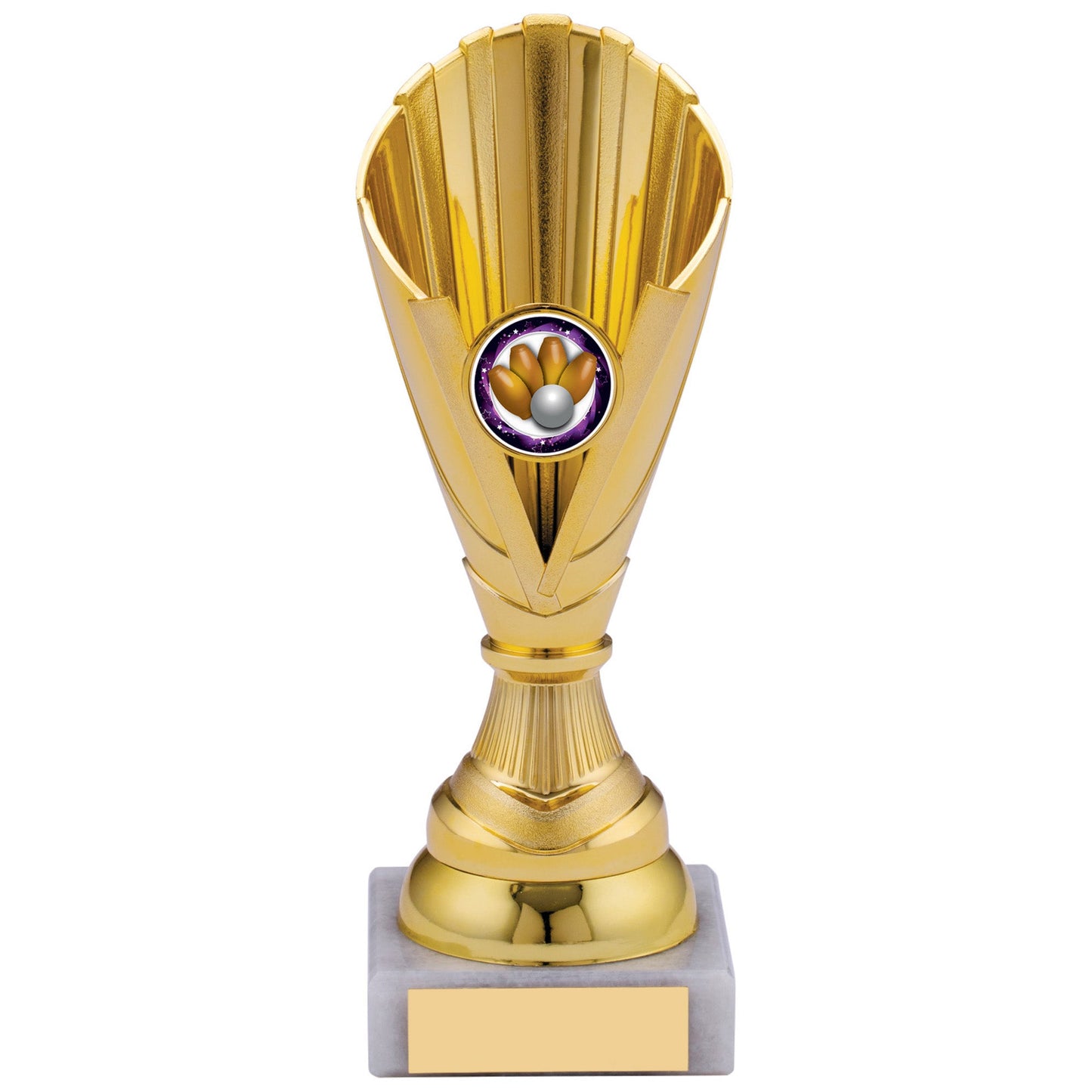 GOLD BLUE TROPHY 17.5cm