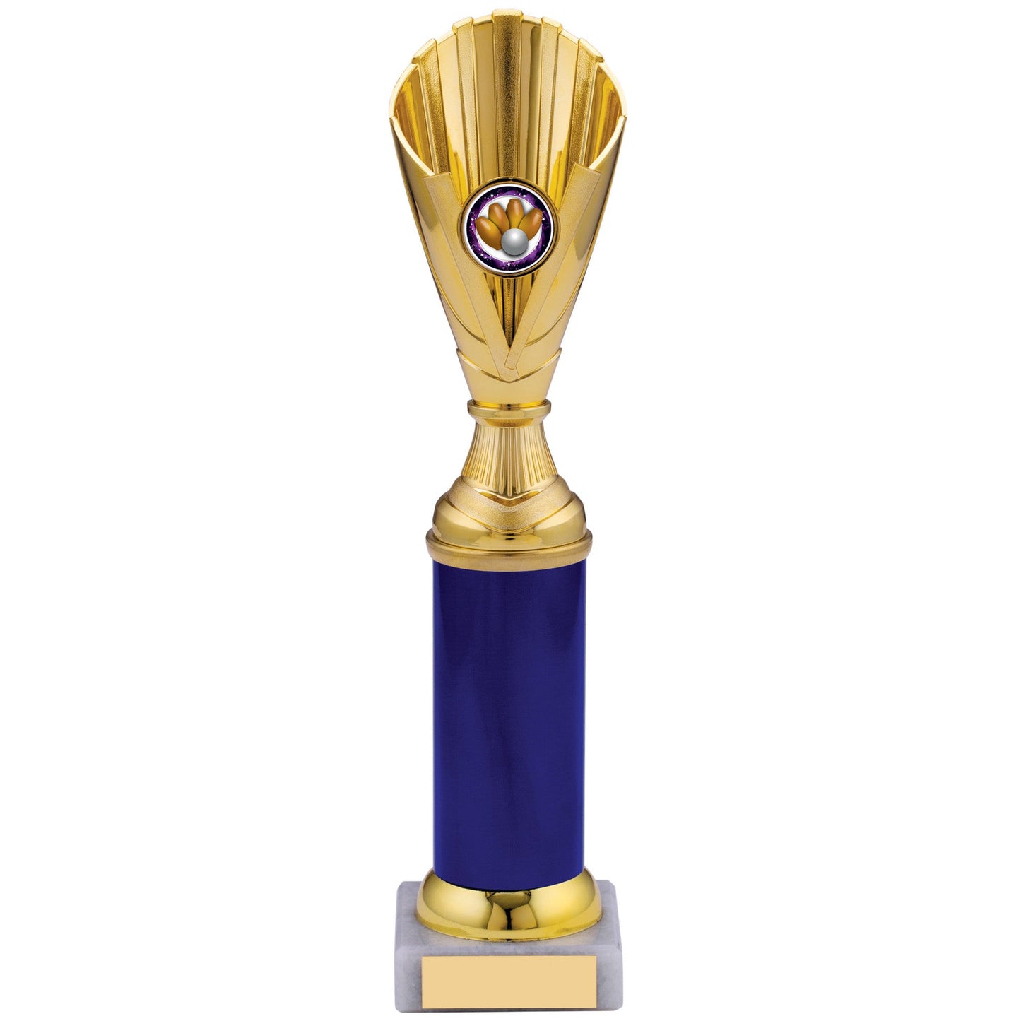 GOLD BLUE TROPHY 28cm