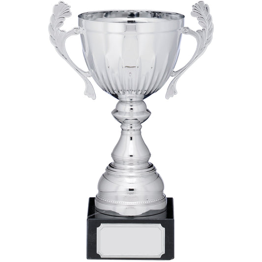 SILVER CUP TROPHY WITH HANDLES 19cm