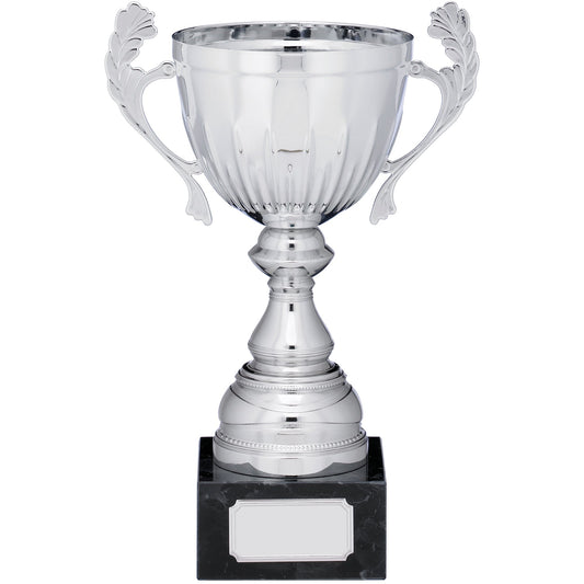 SILVER CUP TROPHY WITH HANDLES 23cm