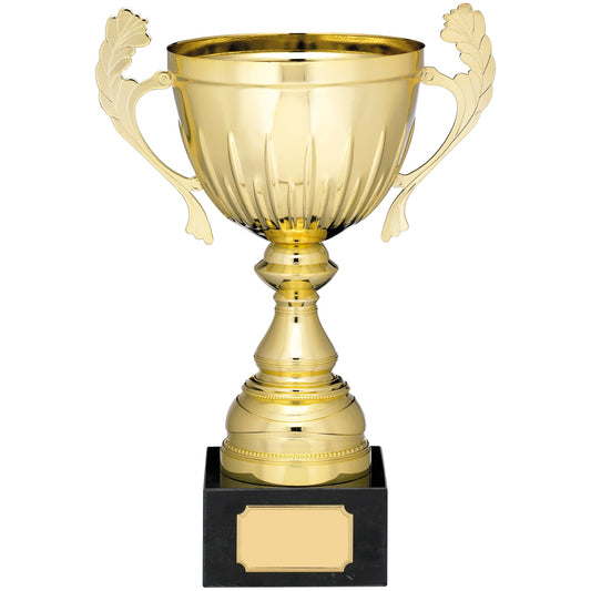 GOLD CUP TROPHY WITH HANDLES 35cm