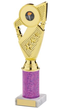 Gold Holder/Purple Tube Award Gold/Purple 27cm