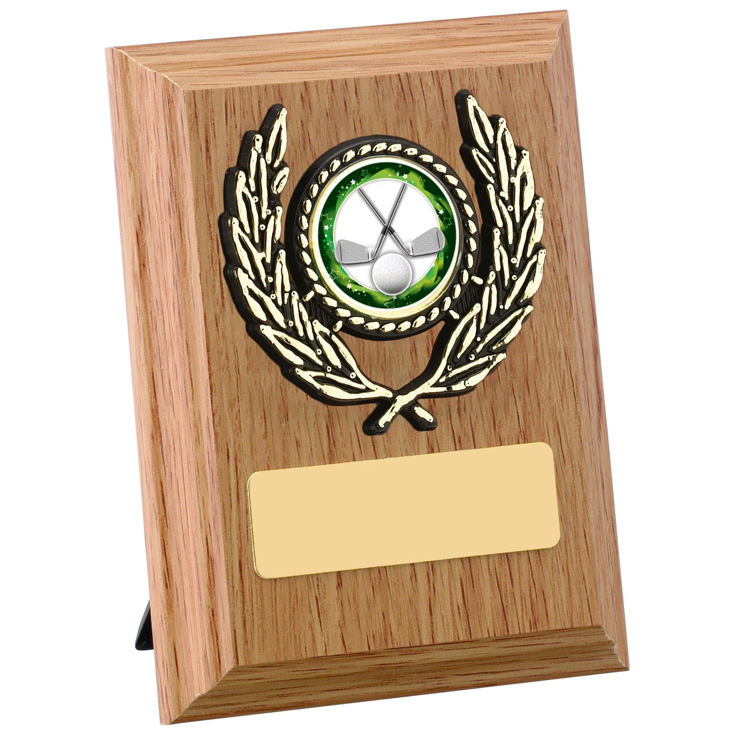 4" LIGHT OAK FINISH PLAQUE 10cm