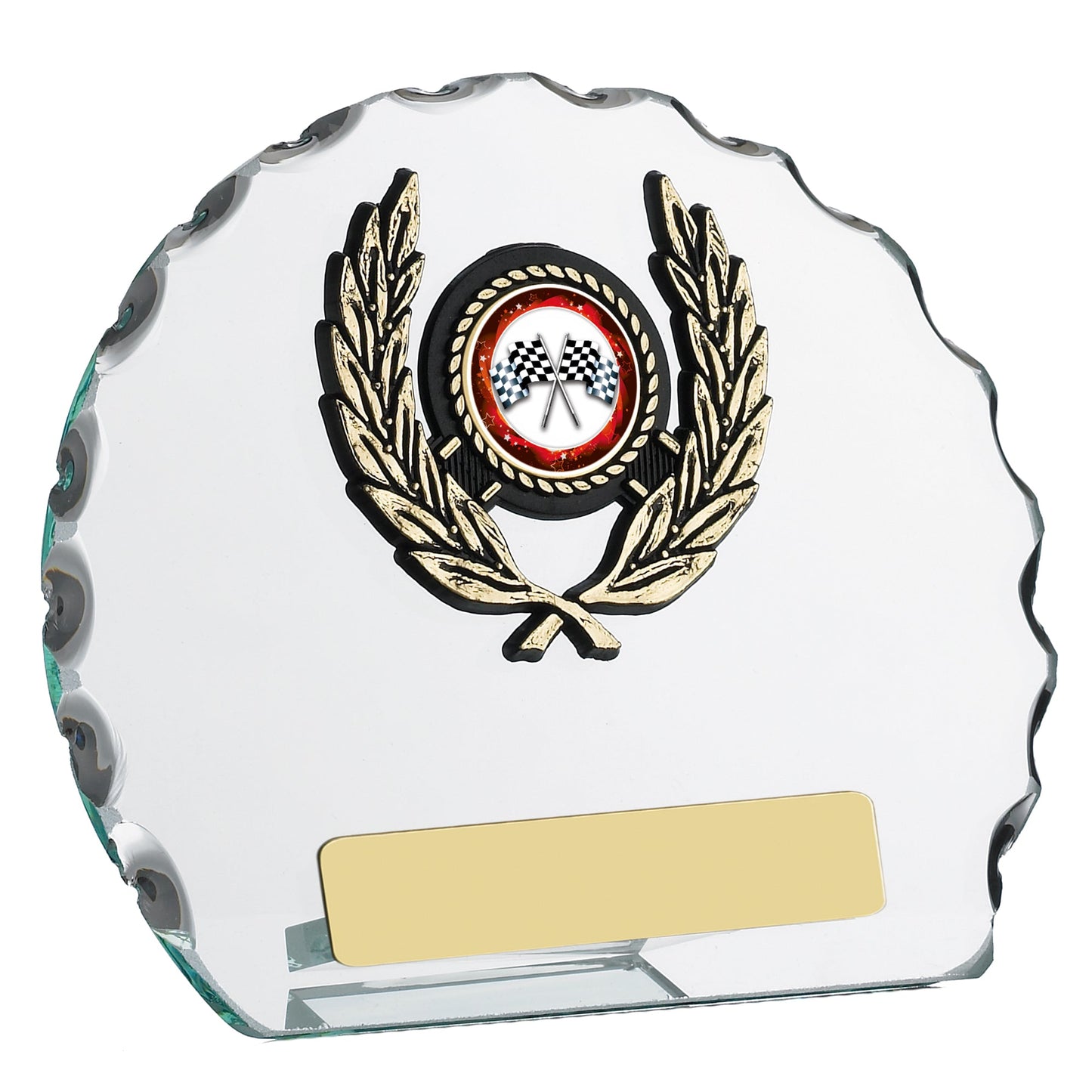 4.75" GLASS ROUND AWARD 12cm