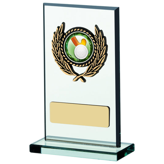 4.25" GLASS PLAQUE AWARD 11cm