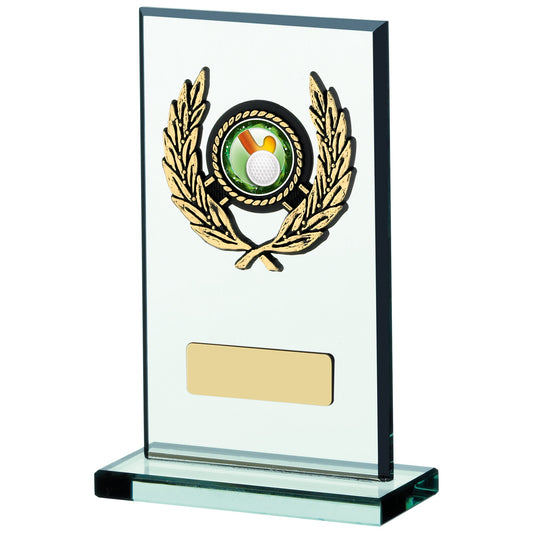 6" GLASS PLAQUE AWARD 15cm