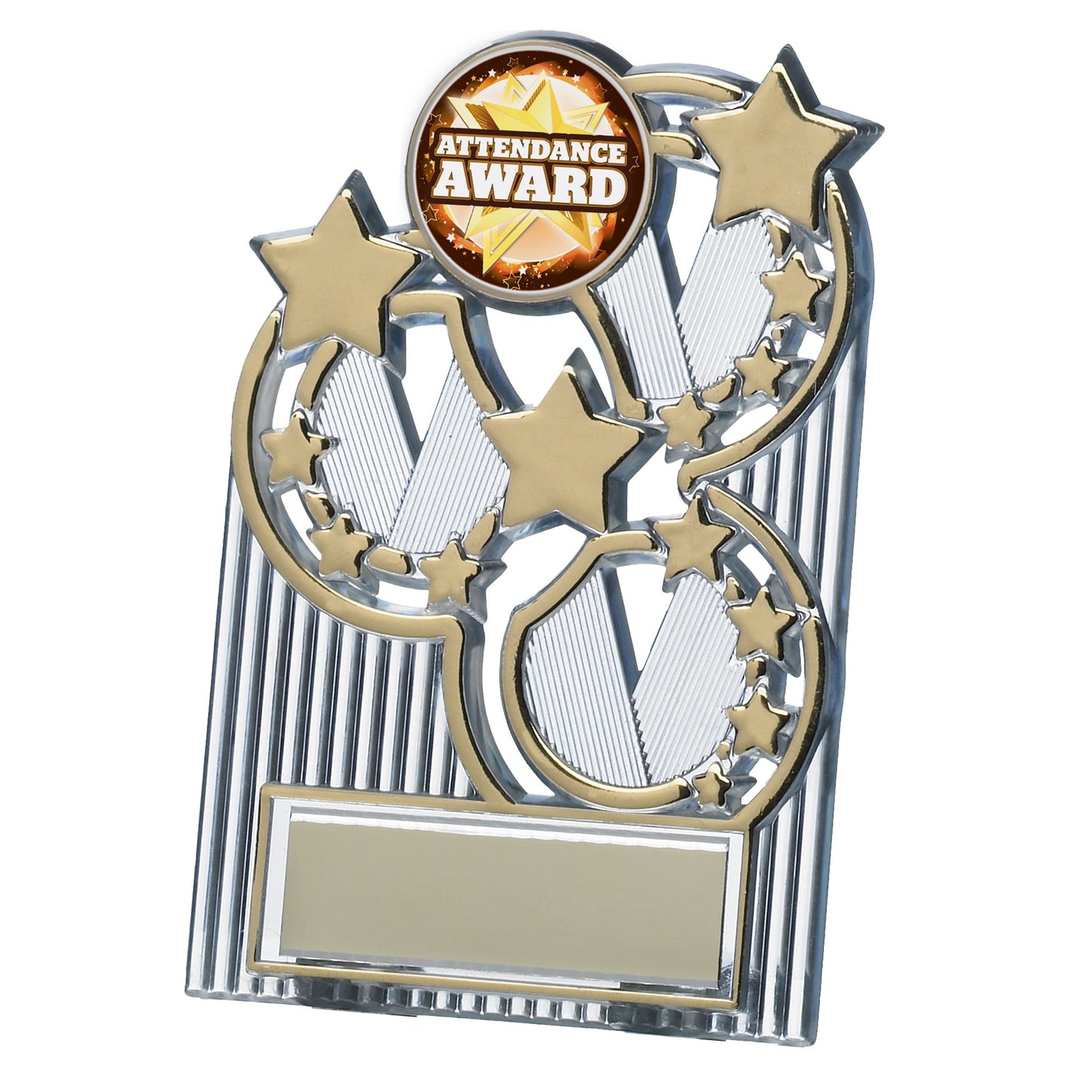 4.25" GOLD STAR PLAQUE 11cm