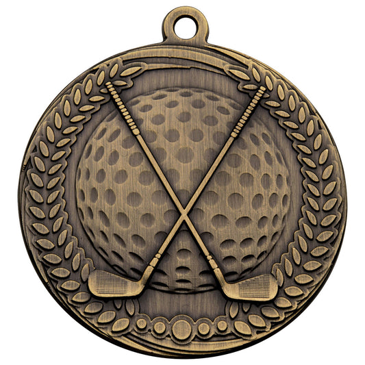 70MM BRONZE GOLF MEDAL 70mm