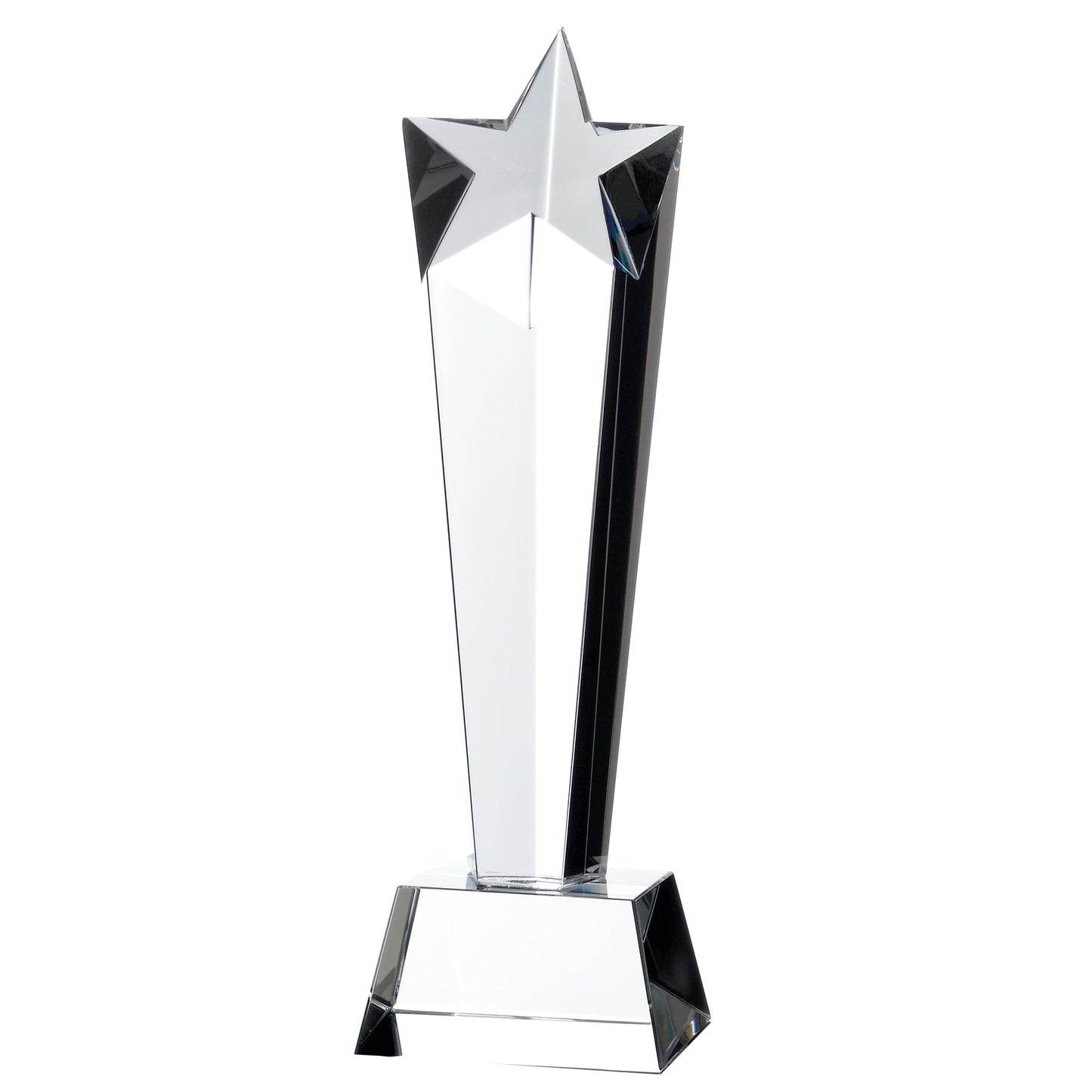 8.5" CRYSTAL STAR PILLAR AWARD 21.5cm