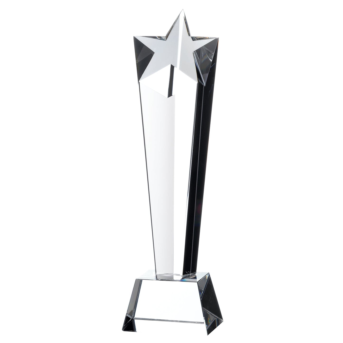 9.5" CRYSTAL STAR PILLAR AWARD 24cm