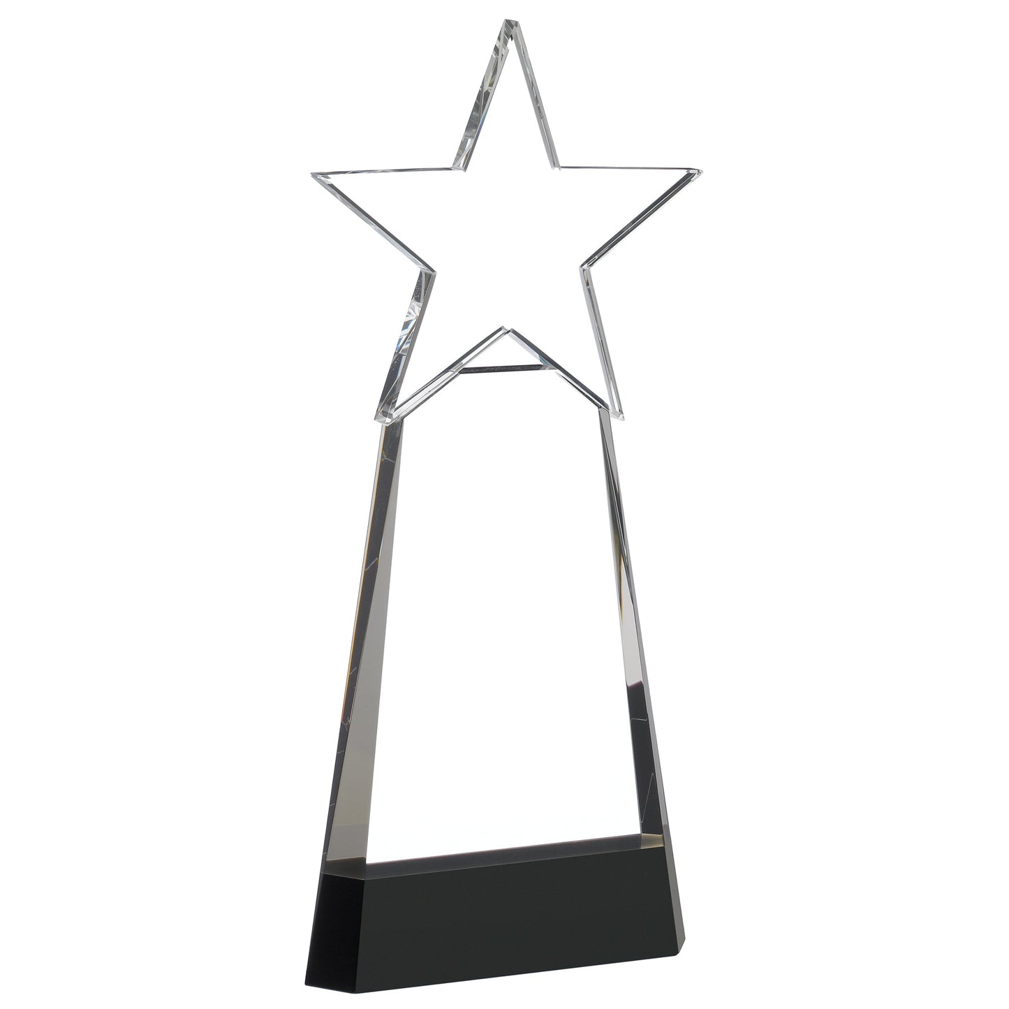 7.75" STAR ON BLACK BASE AWARD 20cm