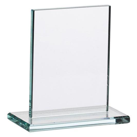 3.5" GLASS PLAQUE AWARD 9cm