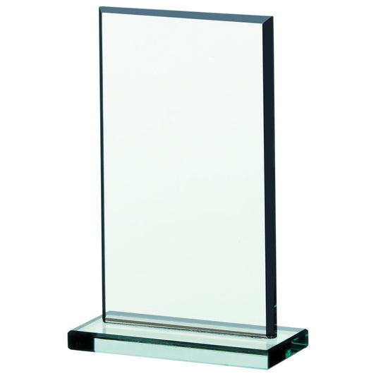 4.25" JADE GLASS PLAQUE AWARD 11cm