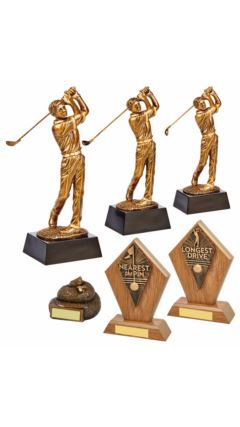 Golf Package - 6 Awards Ant Gold 7cm