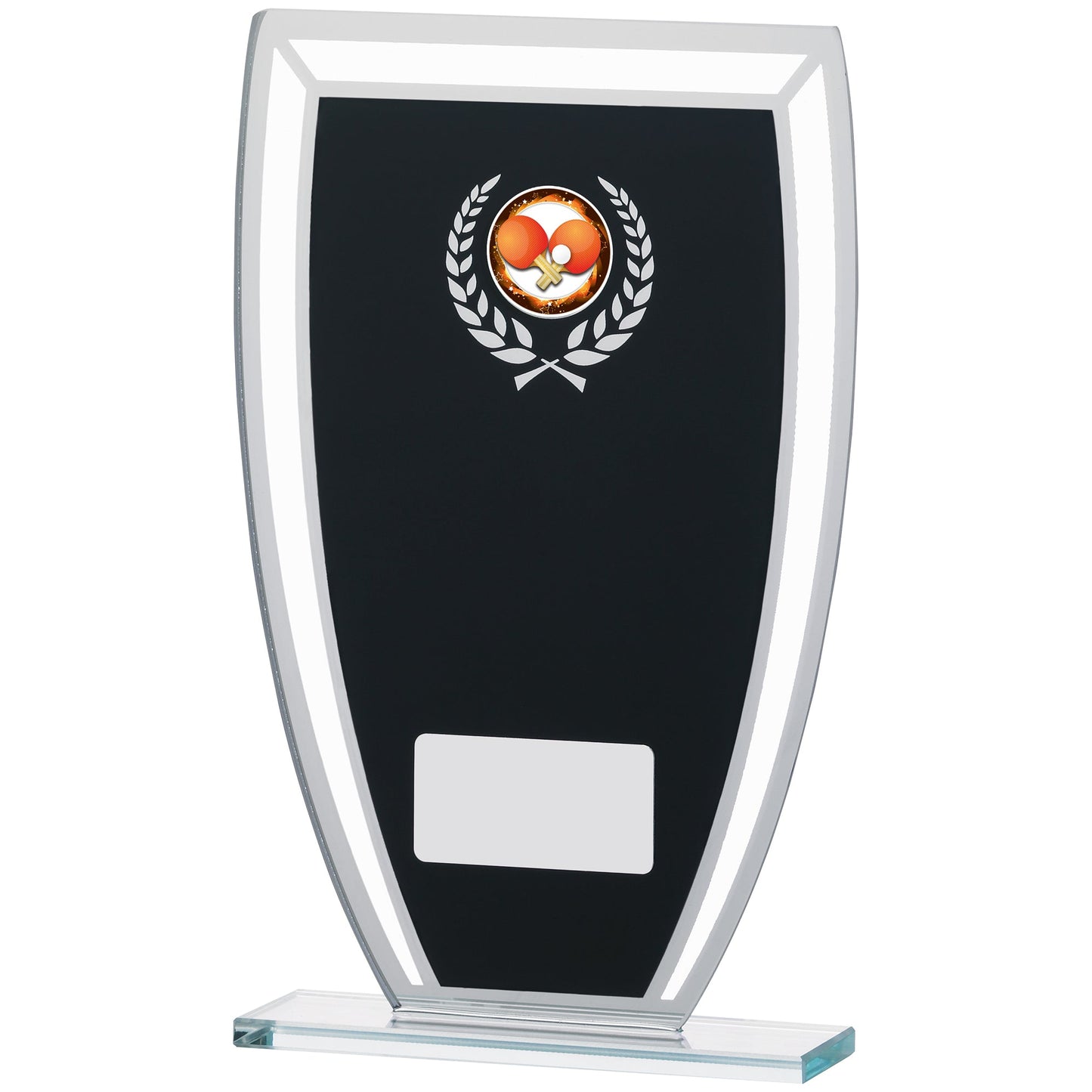 8" BLACK MIRROR GLASS AWARD 20.5cm