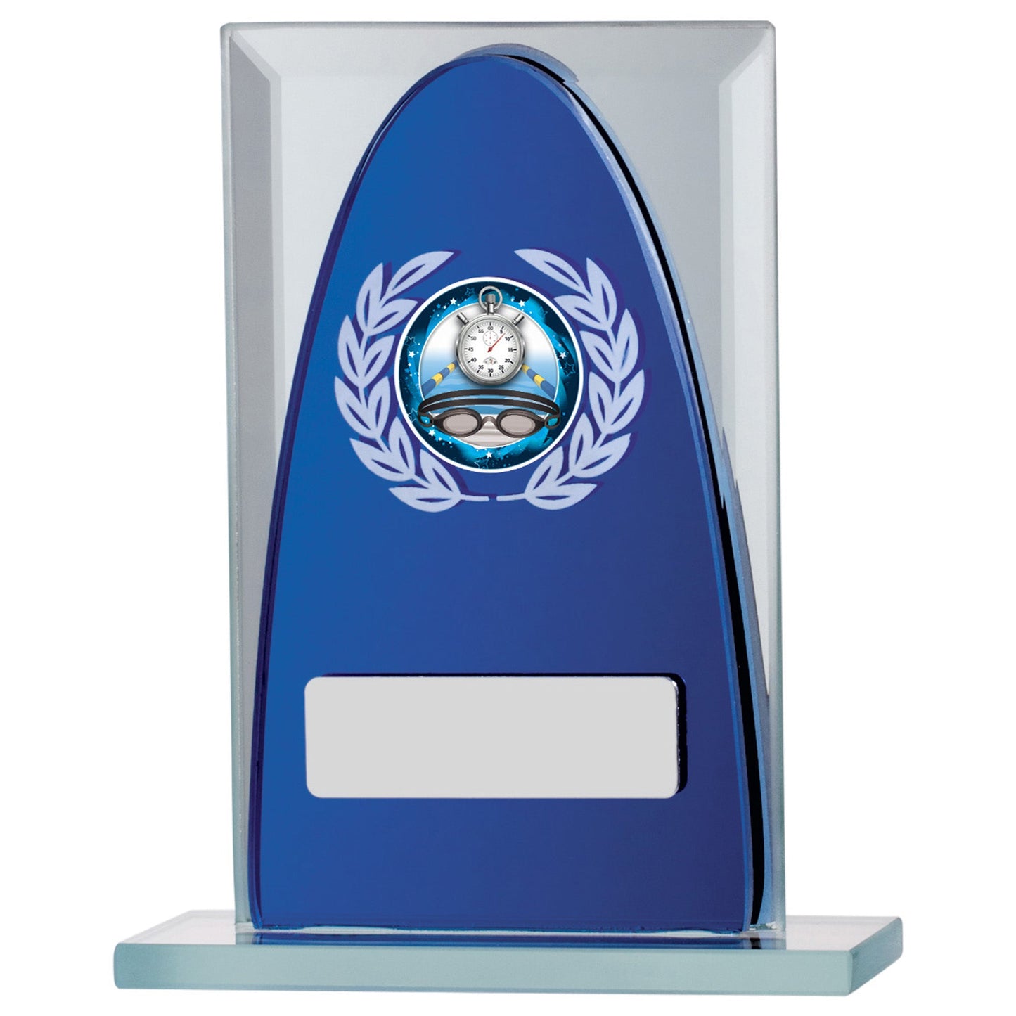 5" BLUE MIRROR GLASS AWARD 12.5cm