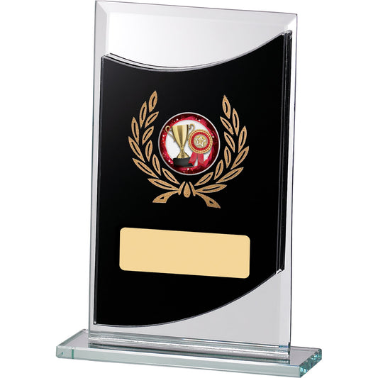 5" BLACK MIRROR GLASS AWARD 12.5cm