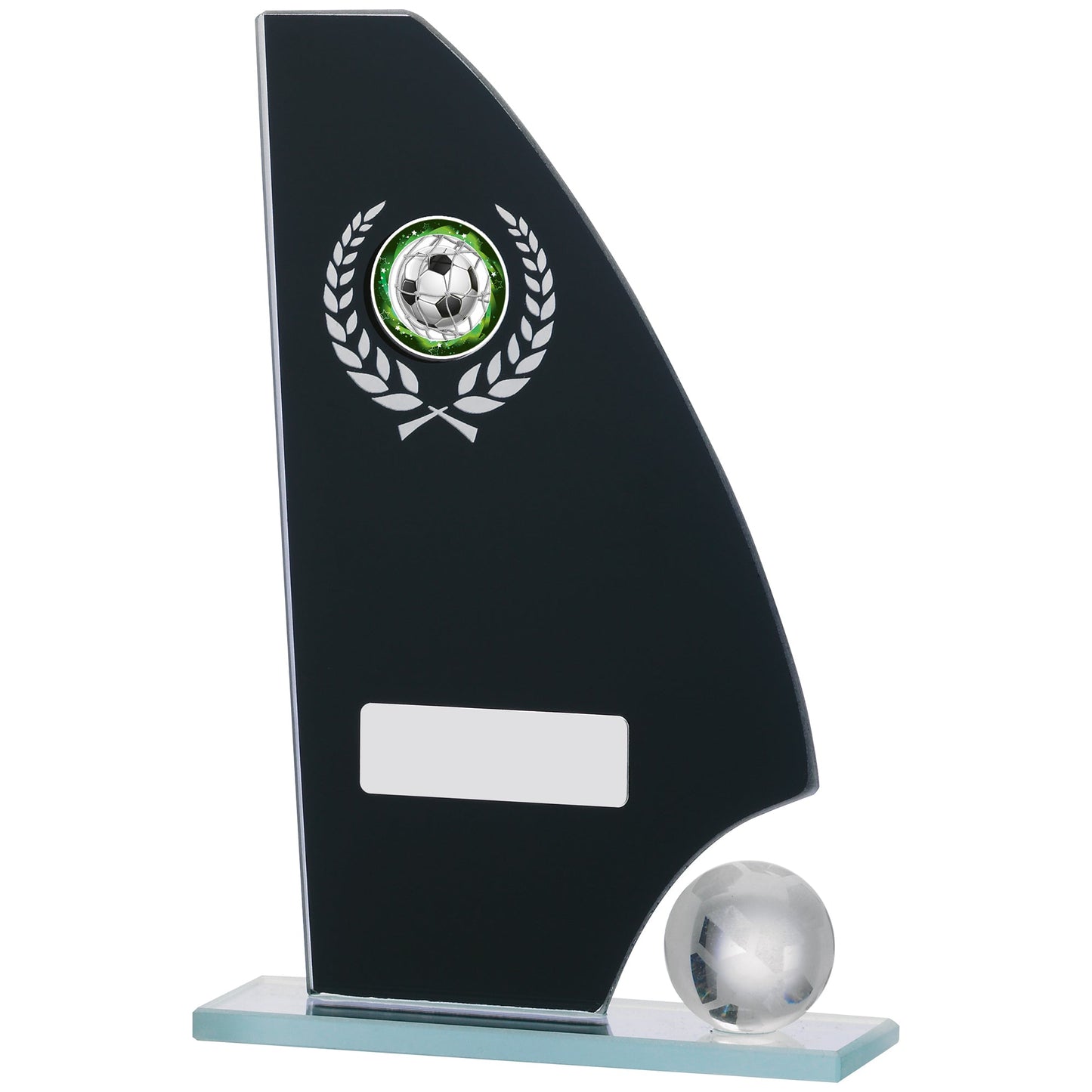 7" FOOTBALL MIRROR GLASS AWARD 18.5cm