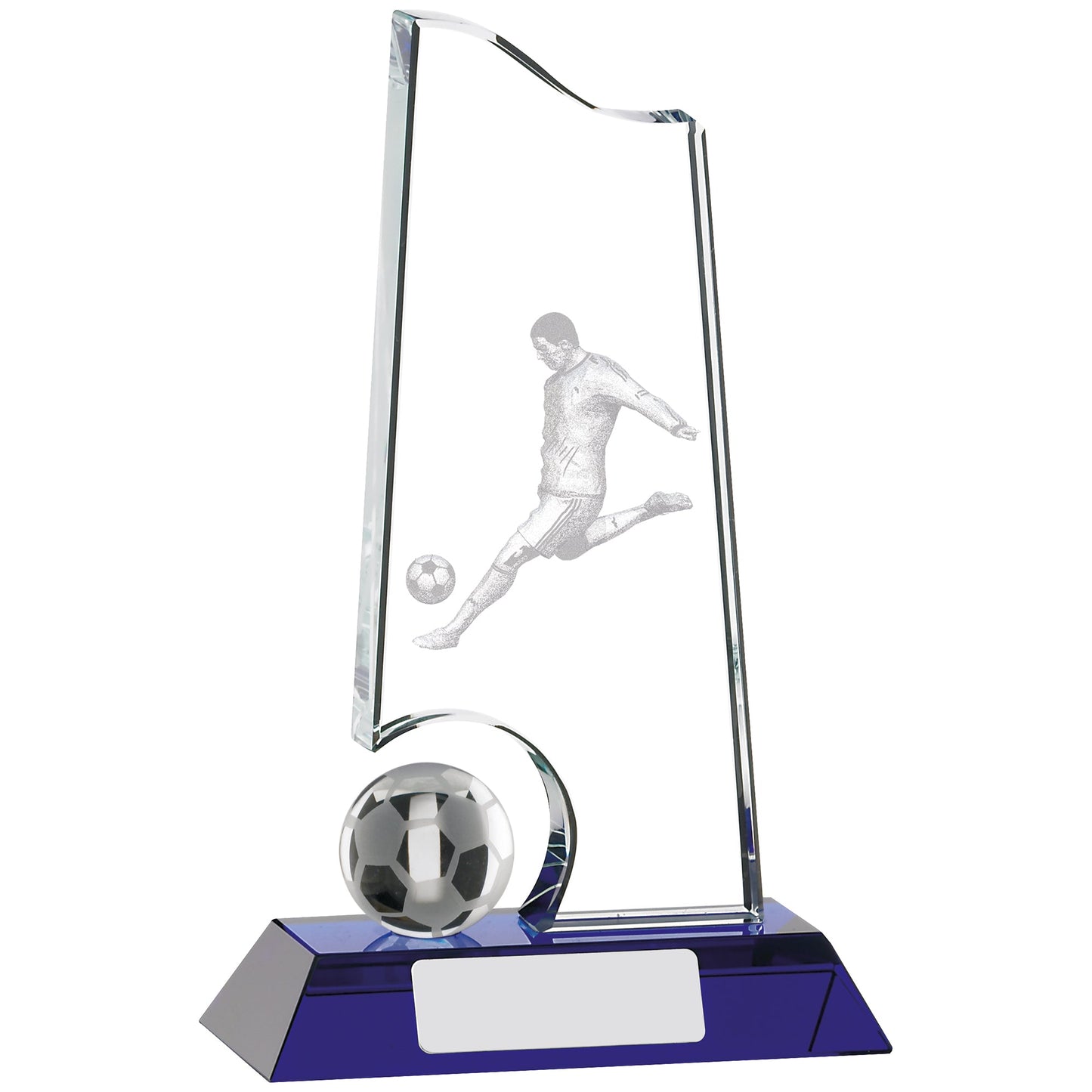 7" FOOTBALL GLASS AWARD 17.5cm