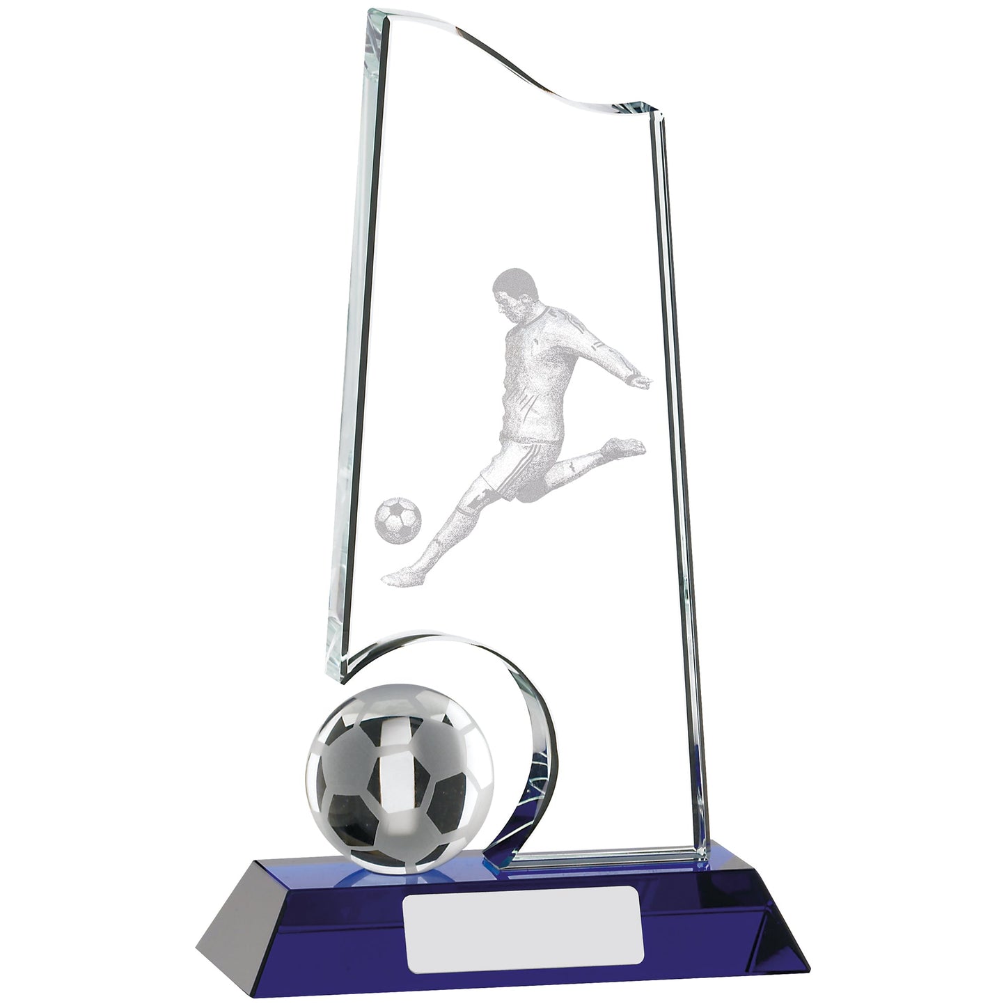 8" FOOTBALL GLASS AWARD 20cm