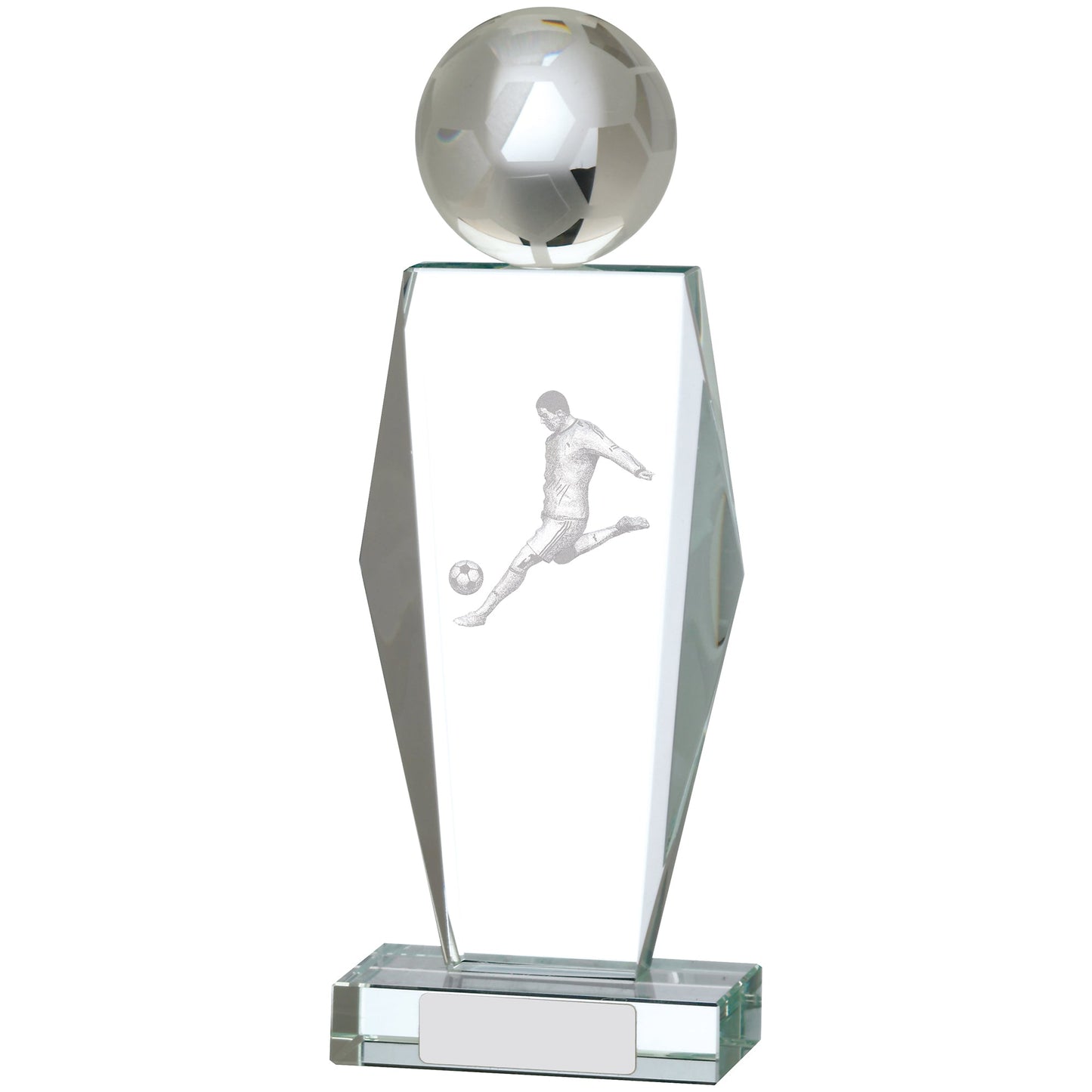 9.25" FOOTBALL GLASS AWARD 23.5cm