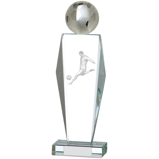 10.5" FOOTBALL GLASS AWARD 26.5cm