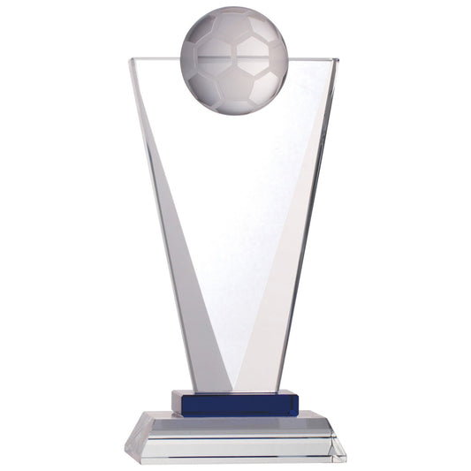 7.25" FOOTBALL GLASS AWARD 18.5cm