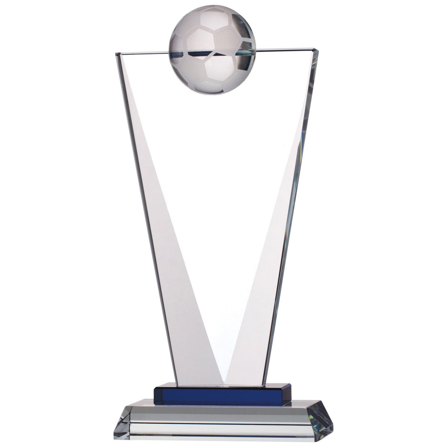 8.75" FOOTBALL GLASS AWARD 22cm