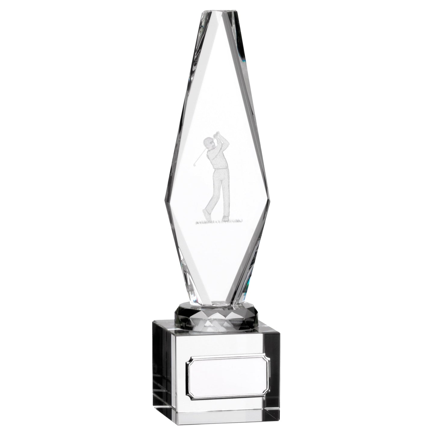 9" GLASS GOLF MALE PLAYER 23cm