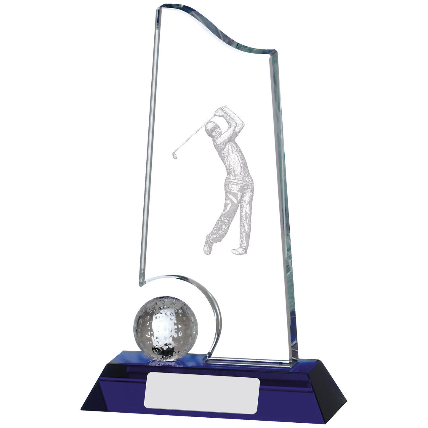 7" GOLF GLASS AWARD 17.5cm