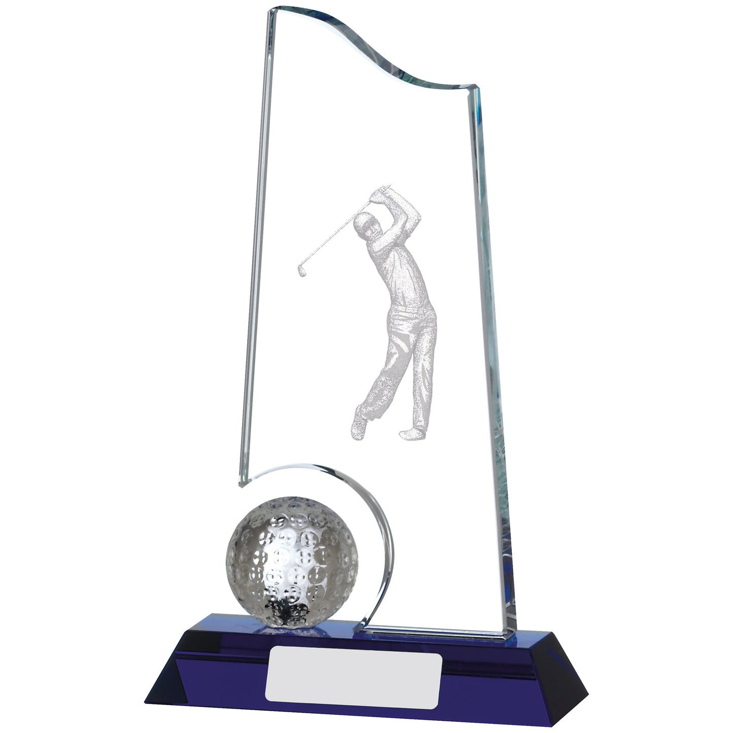 8" GOLF GLASS AWARD 20cm