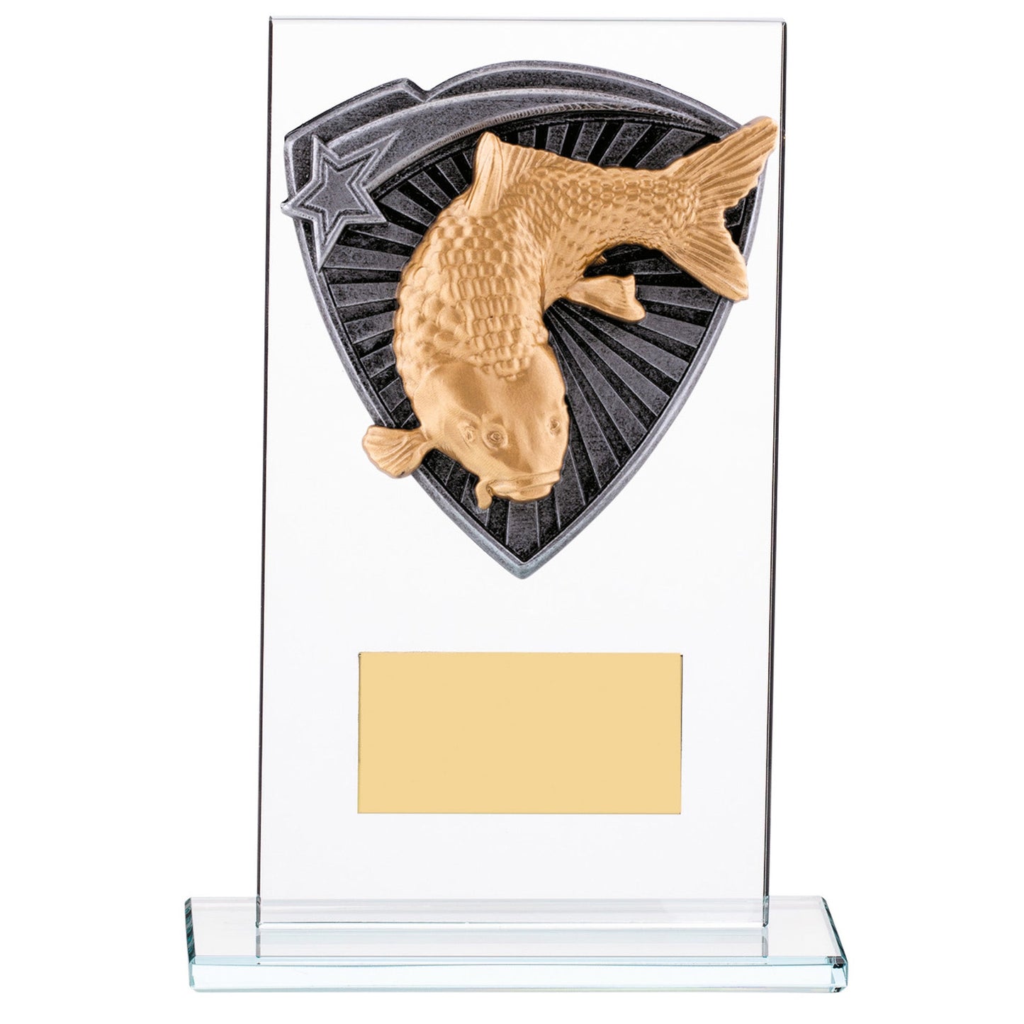 6" FISHING GLASS AWARD  15cm