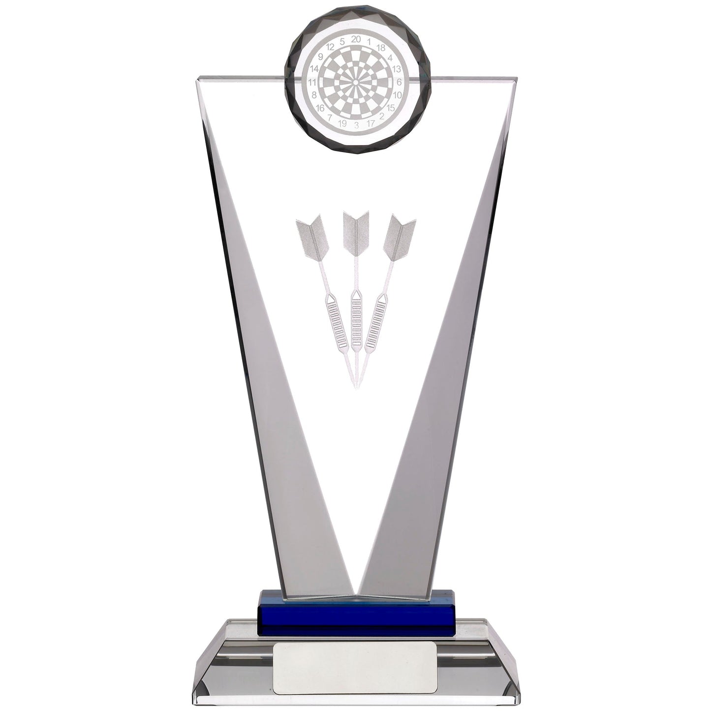 8" DARTS GLASS AWARD 20.5cm