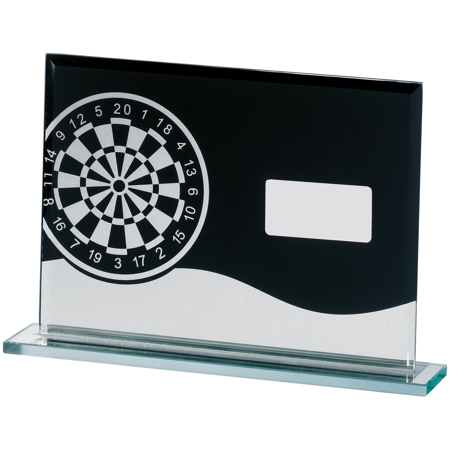 DARTS GLASS BLOCK AWARD 14 x 20.5cm