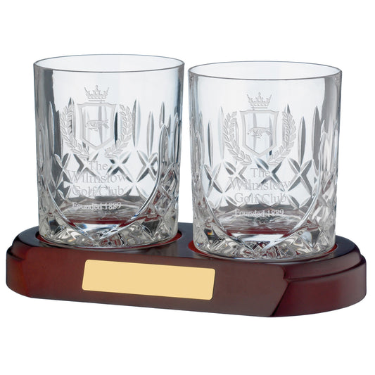 WHISKY GLASS PANELLED