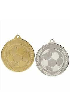 50mm Football Medal Gold 5cm