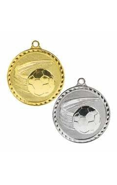 60mm Football Medal Gold 5cm