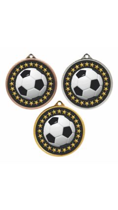 55mm Medal - Football Bronze 5.5cm