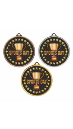 55mm Medal - Sports Day Bronze 5.5cm