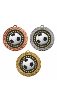 70mm Medal - Football Bronze 7cm