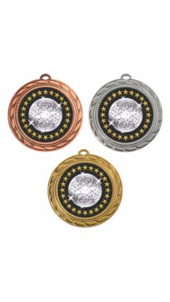 70mm Medal - Glitterball Bronze 7cm