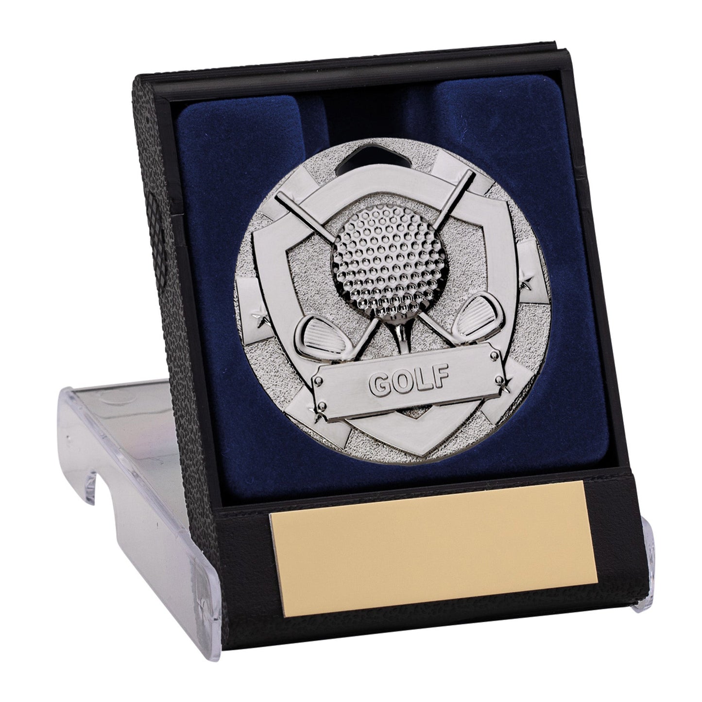 50MM SILVER GOLF MEDAL IN BOX