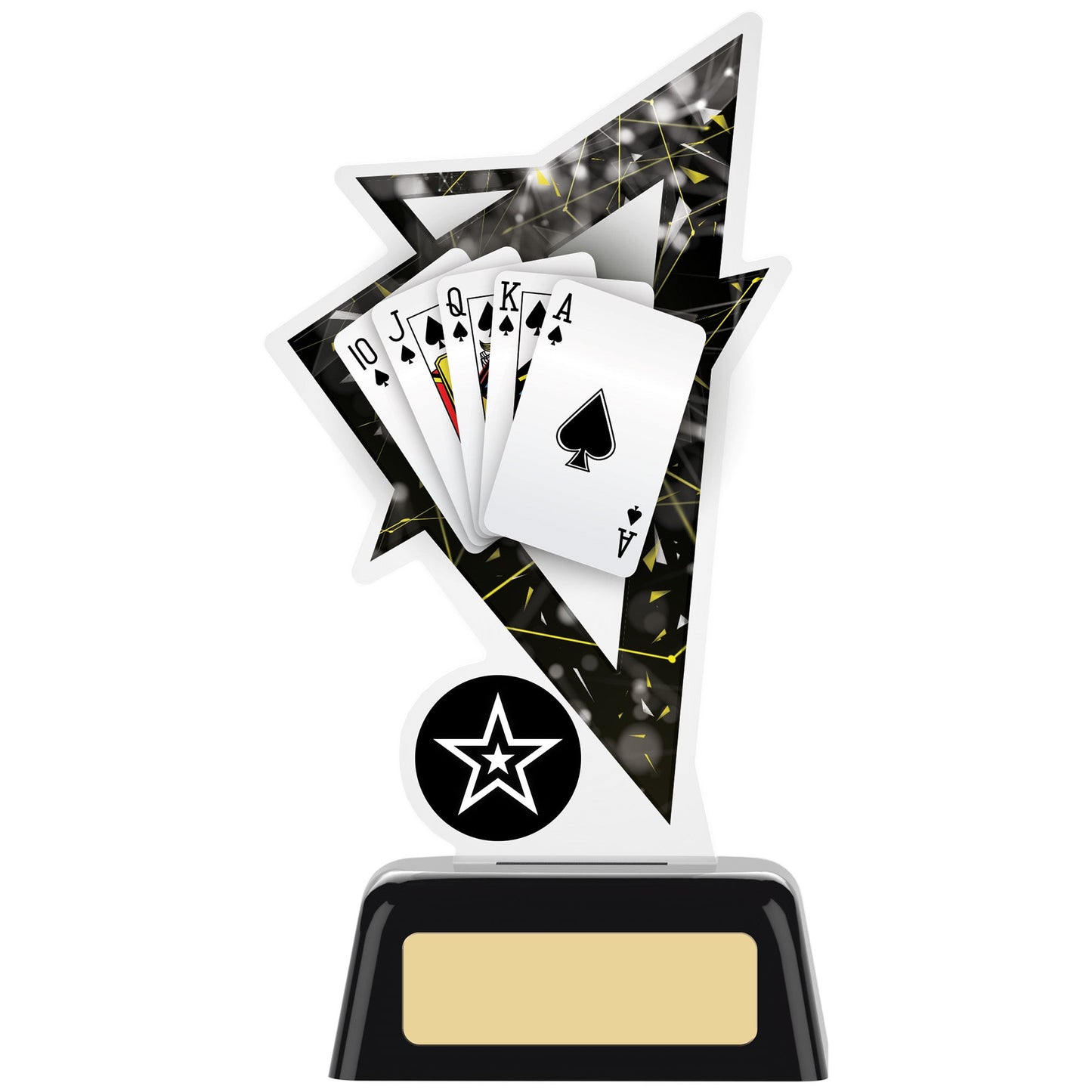 6.25" CARDS ACRYLIC TROPHY 16cm