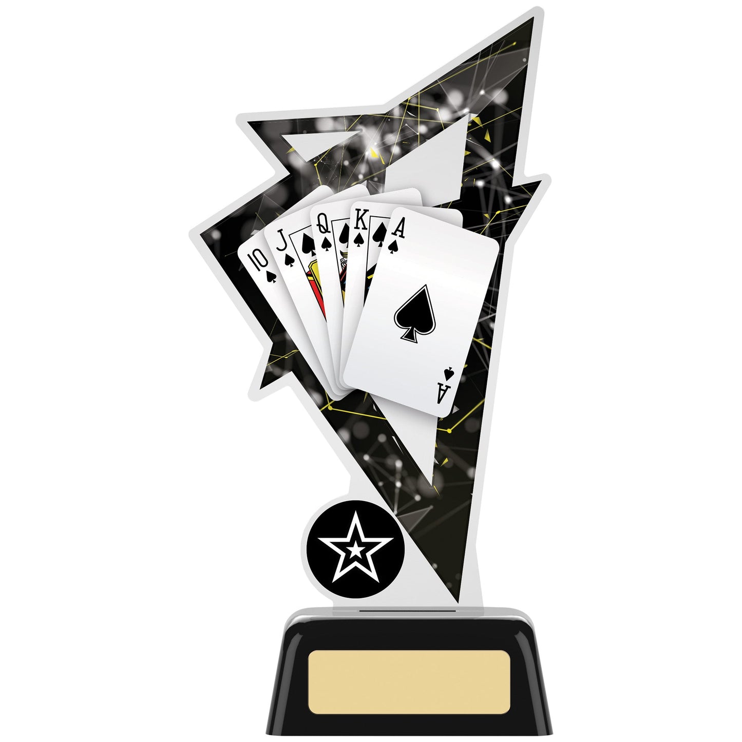 7.5" CARDS ACRYLIC TROPHY 19cm