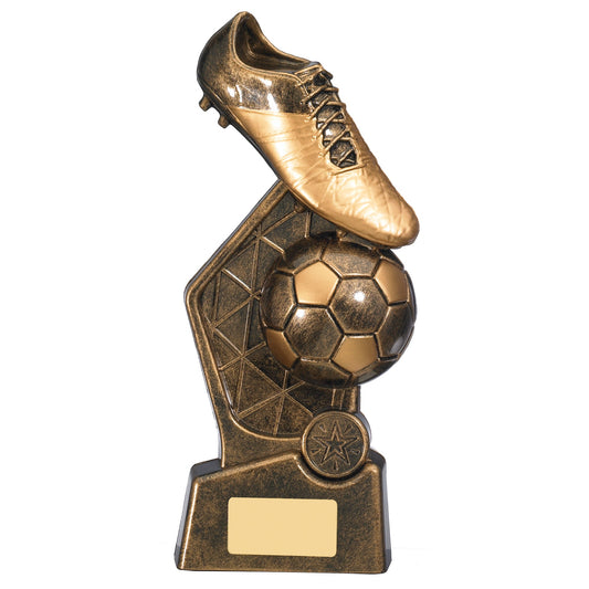 9.75" HEX FOOTBALL TROPHY 25cm