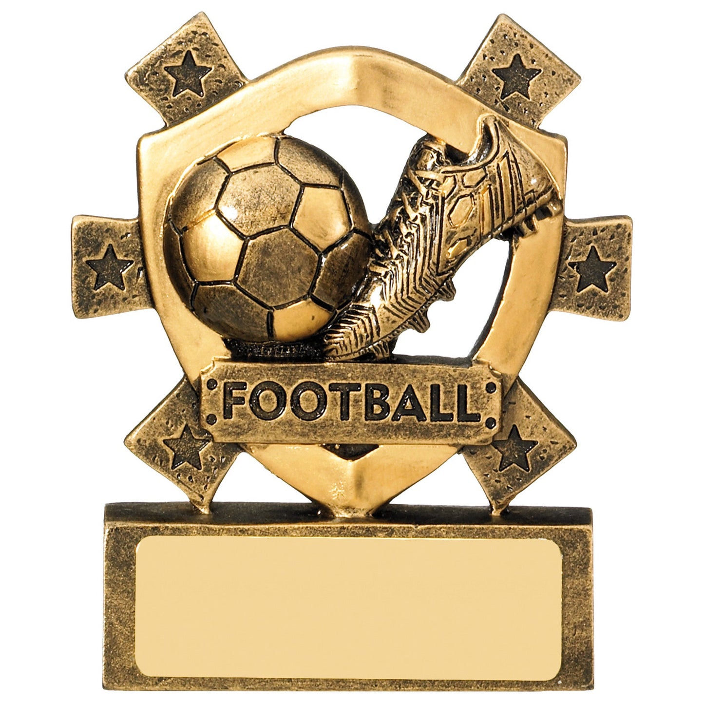 3.1/8" FOOTBALL MINI SHIELD 8cm