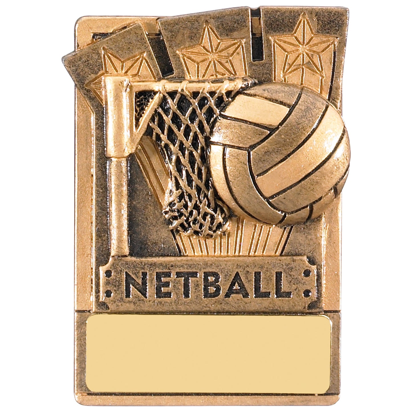 3.25" FRIDGE MAGNET NETBALL AWARD 8cm