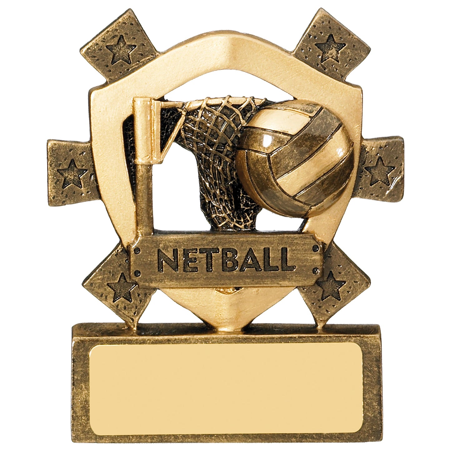 3 1/8" NETBALL MINI SHIELD 8cm